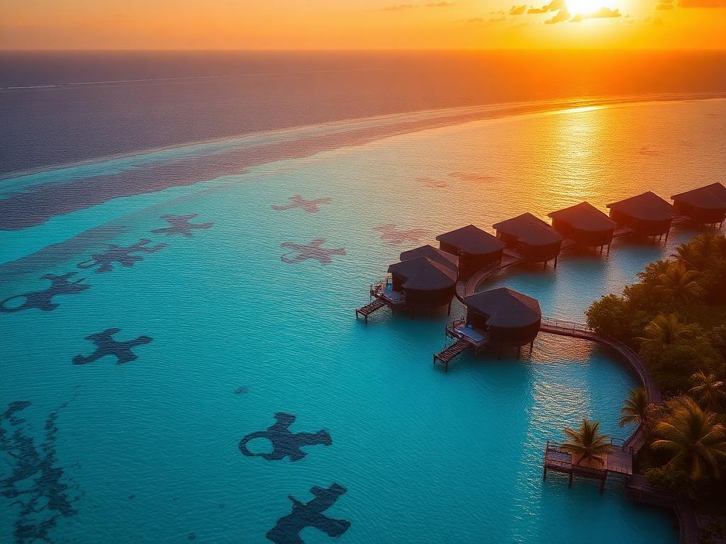Maldives Flight + Resort